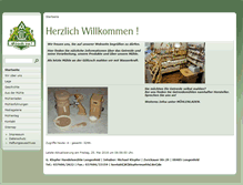 Tablet Screenshot of klopfermuehle.de